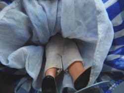 nancy ann 16 blue check legs